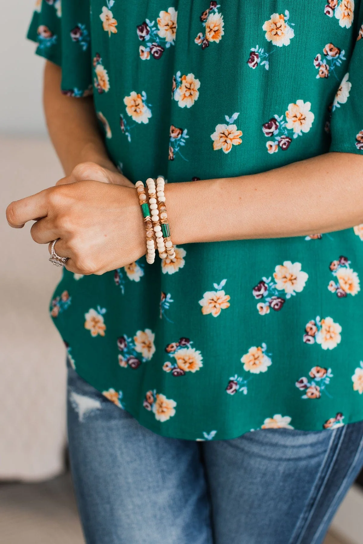 Total Sweetheart Bracelet Set- Cream - Image 2