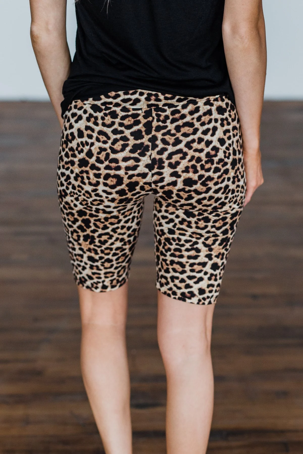 Travel Along Lounge Biker Shorts- Leopard - Image 8