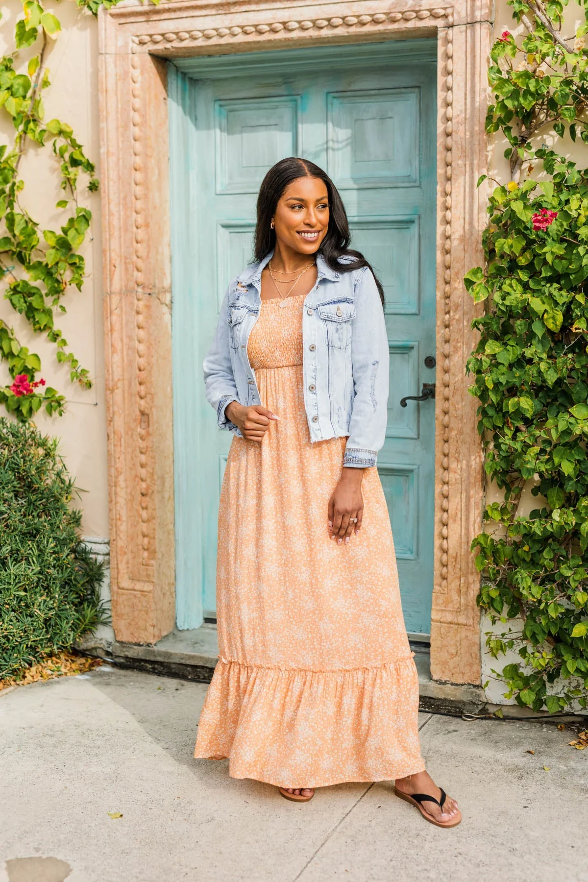Travel In Style Distressed Denim Jacket- Vintage Wash - Image 3