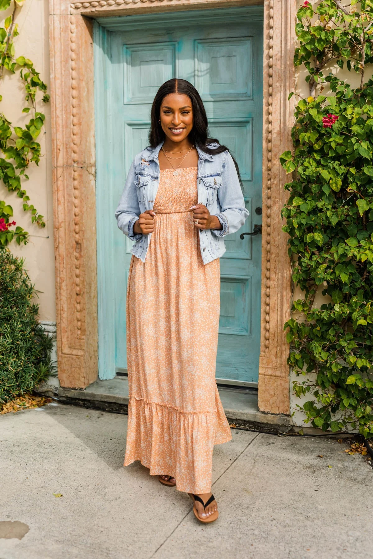 Travel In Style Distressed Denim Jacket- Vintage Wash - Image 6