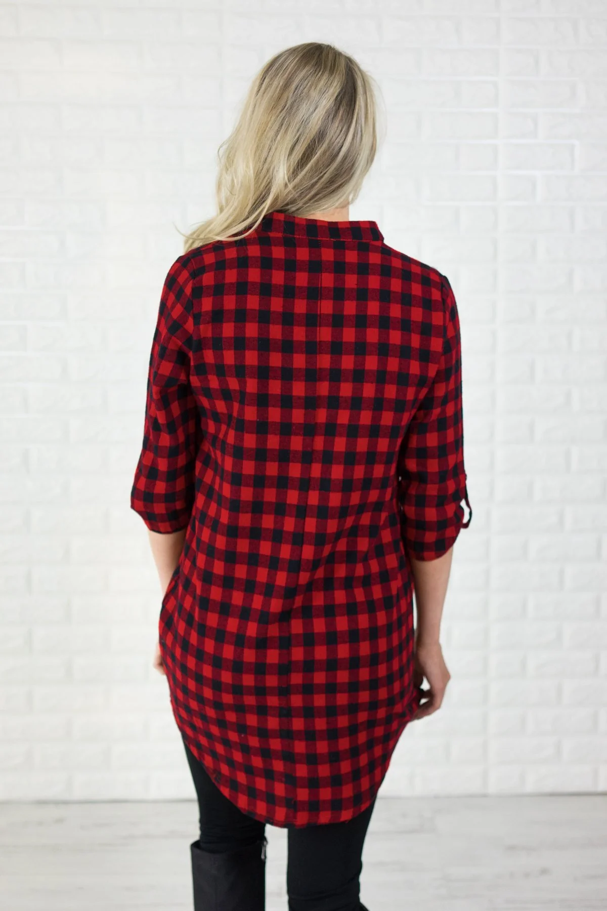 Treat Everyday Like Christmas ~ Buffalo Plaid Tunic - Image 5