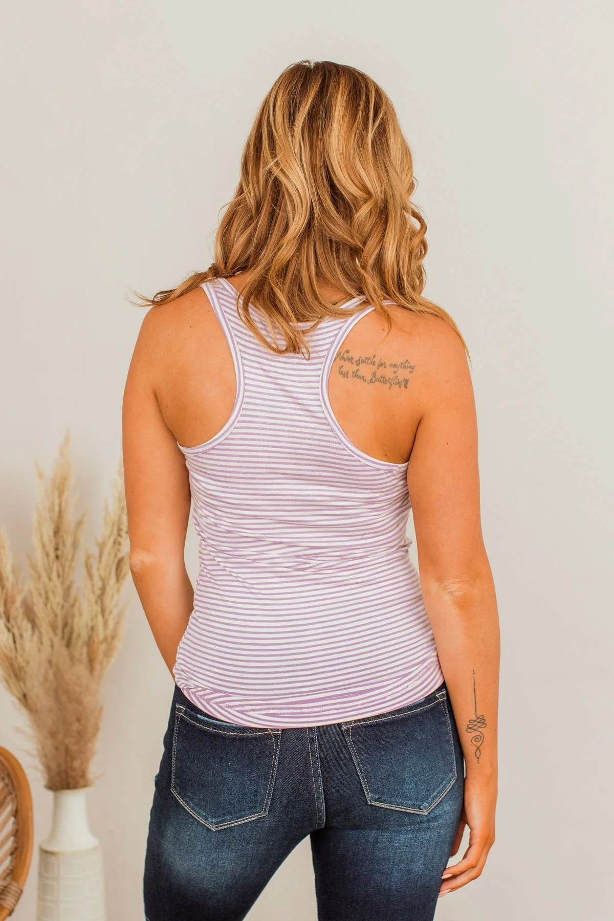 Tried And True Striped Tank- Lilac - Image 11
