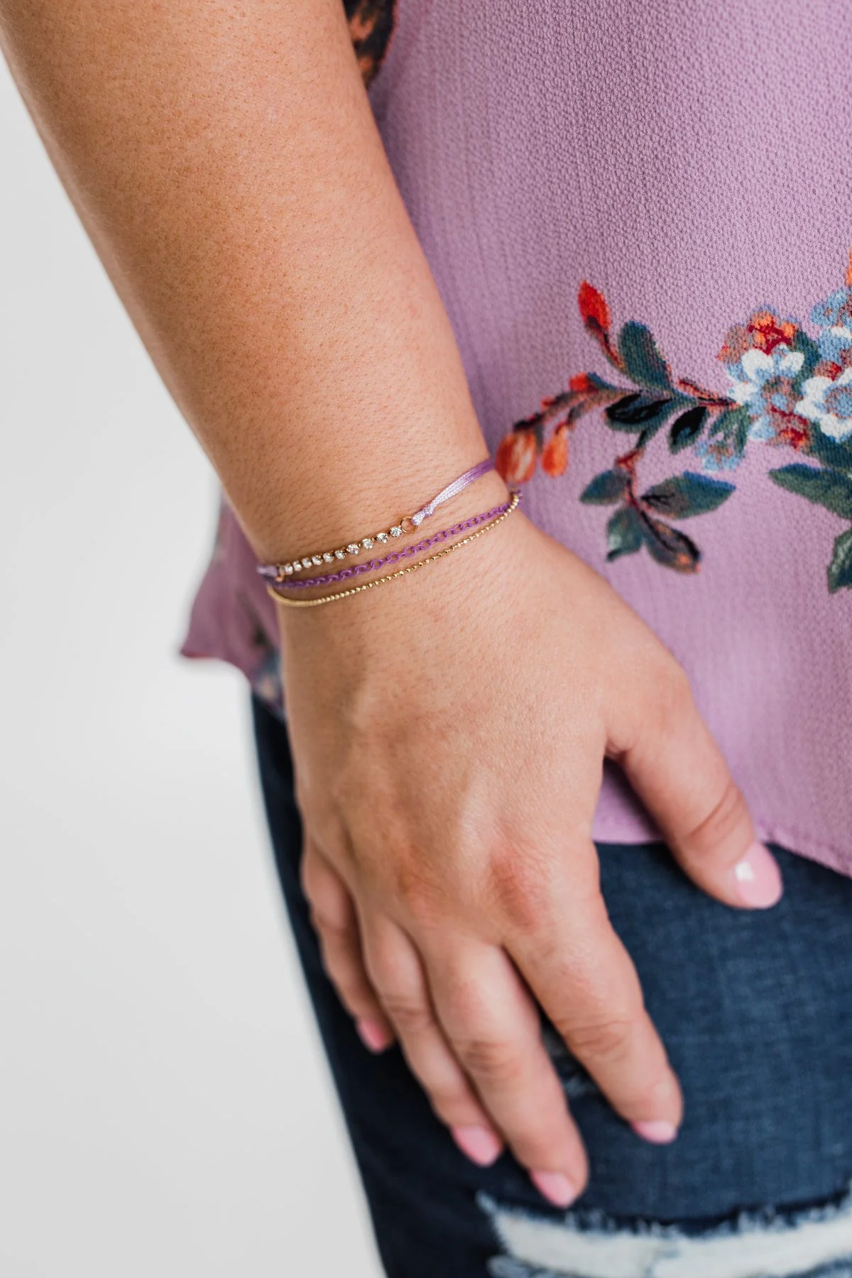 Trio Style Pack Bracelet- Purple - Image 2