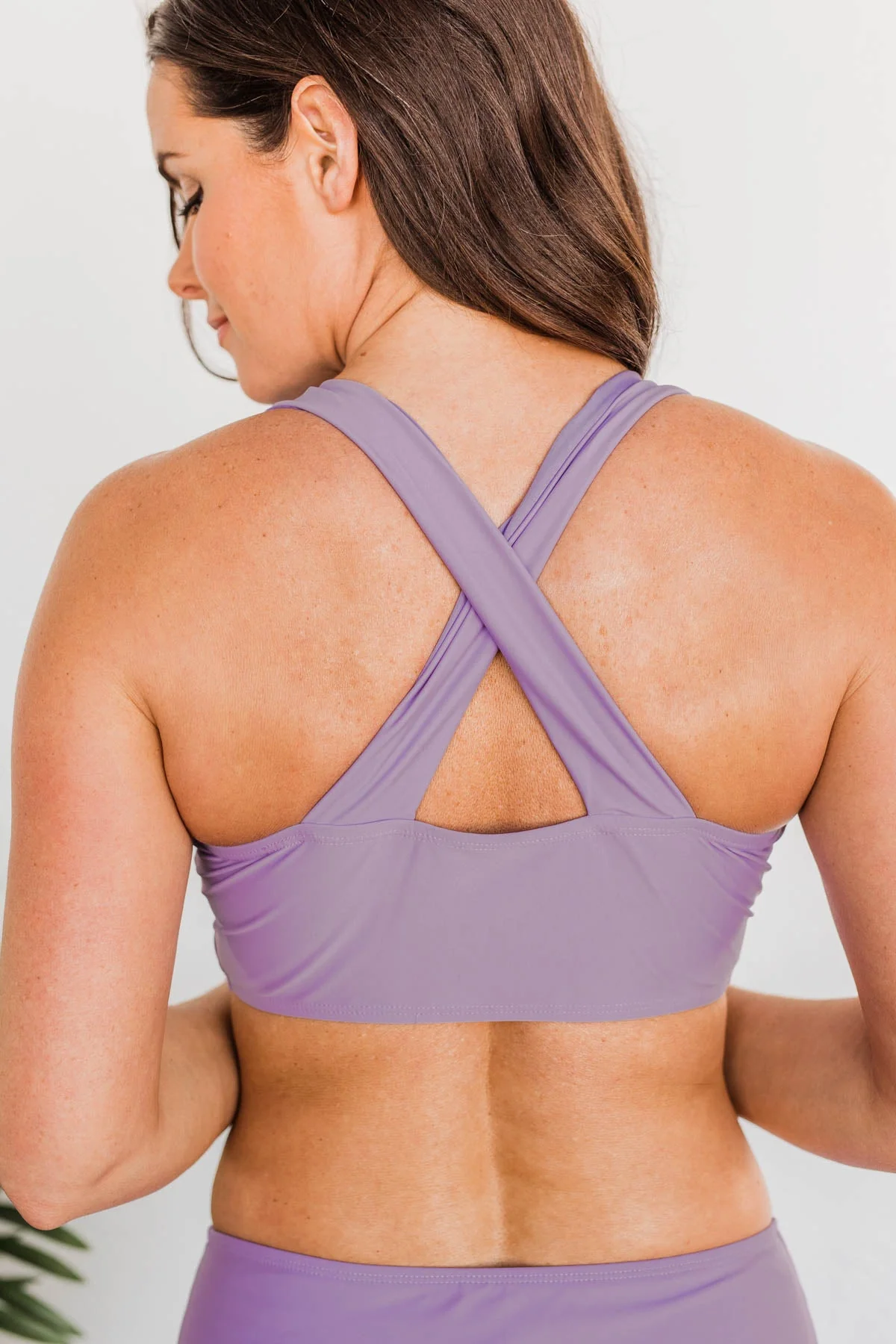 Tropical Breeze Braided Swim Top- Purple - Image 13