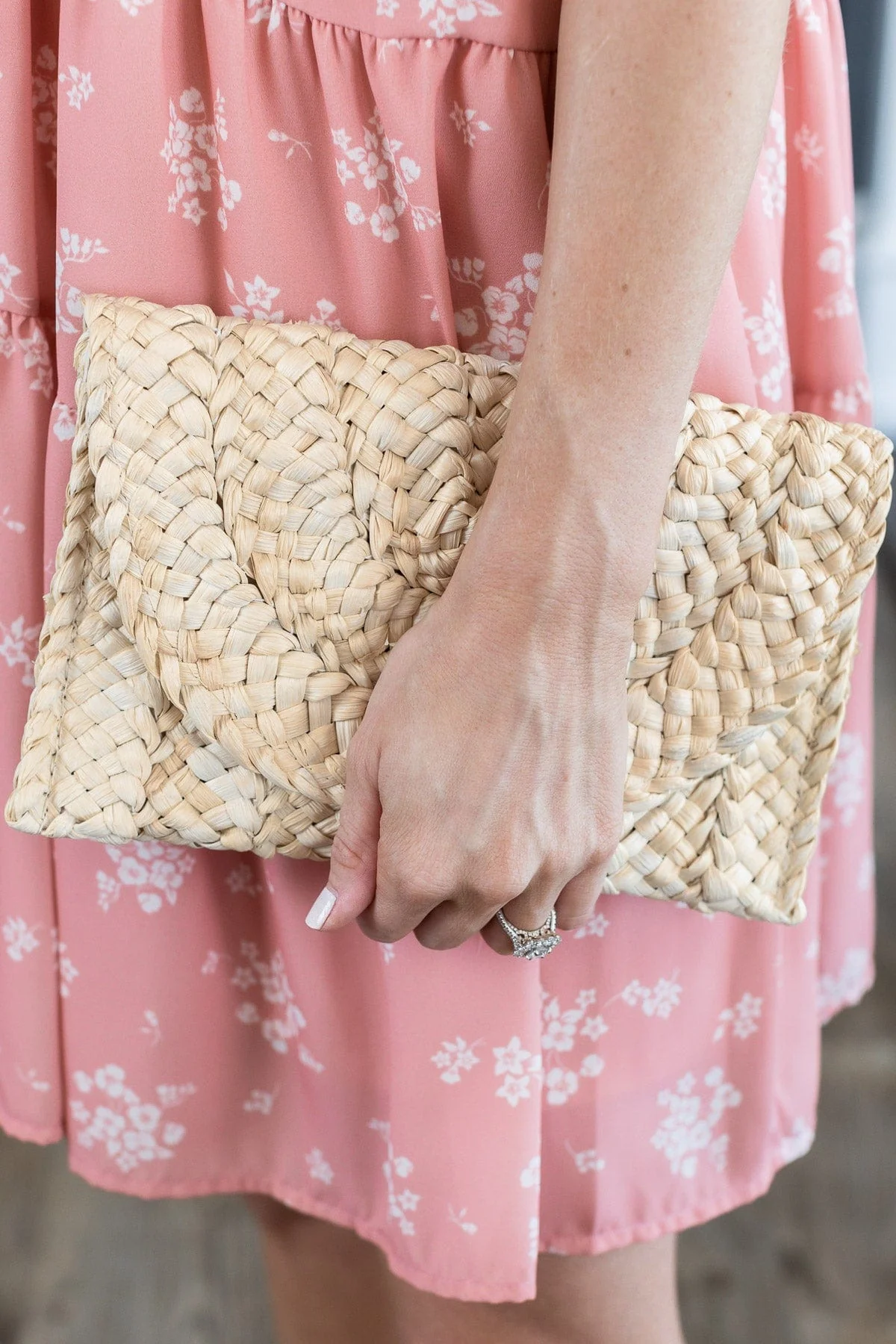 True Love Stories Woven Clutch- Natural - Image 5