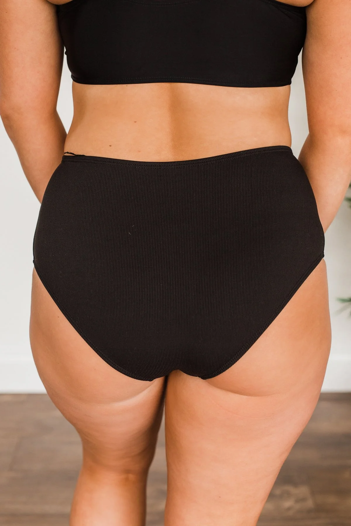 Truly Treasured Mid-Rise Swim Bottoms- Black - Image 6