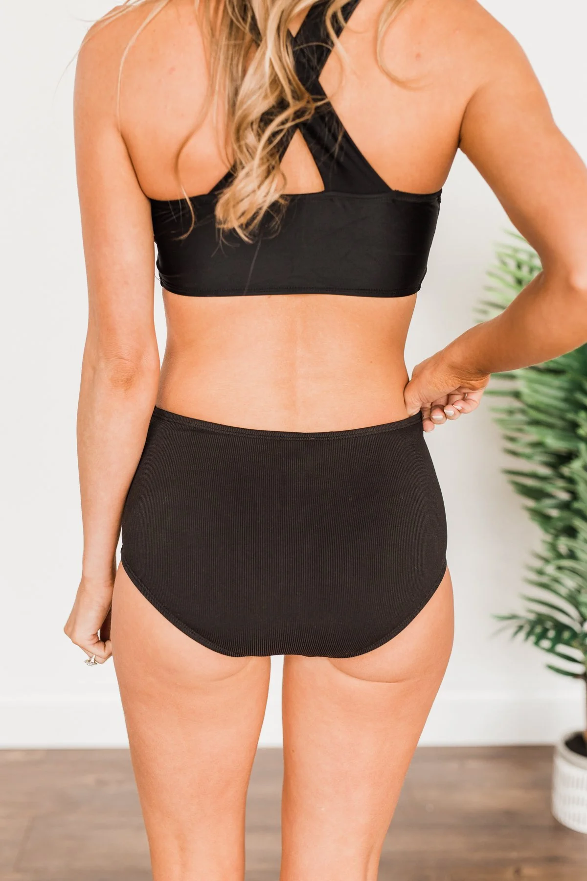 Truly Treasured Mid-Rise Swim Bottoms- Black - Image 7