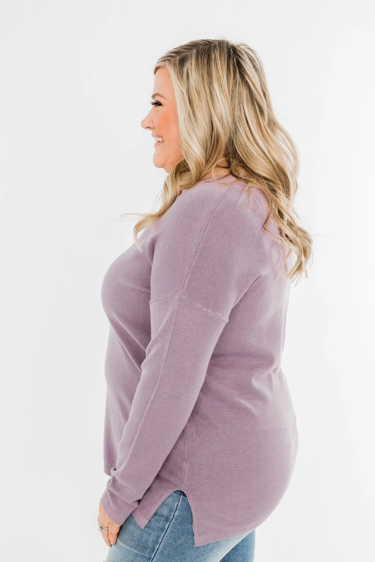 Truly Yours Sweater- Lavender - Image 7