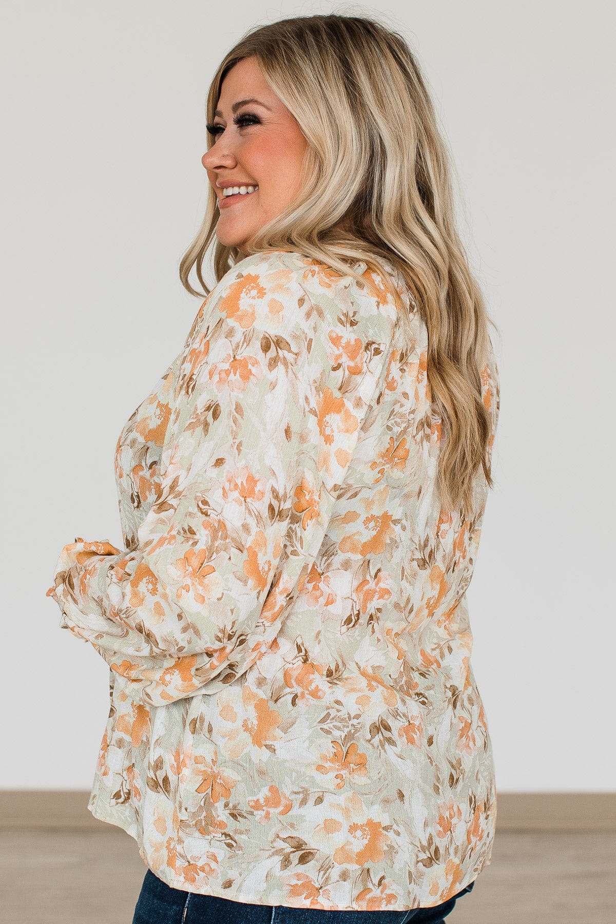 Trust The Process Floral Blouse- Light Sage - Image 7