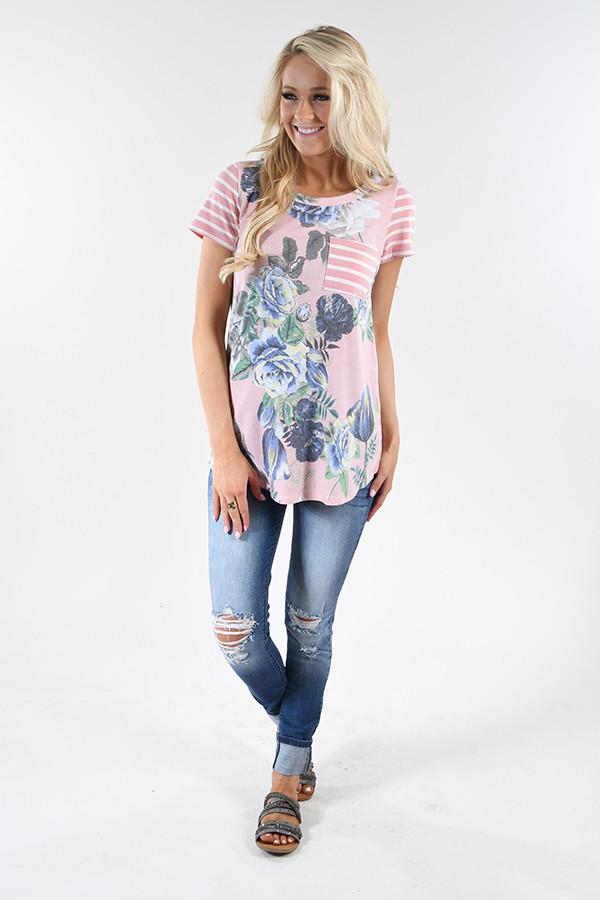 Tulip Time Pocket Top - Pink - Image 3