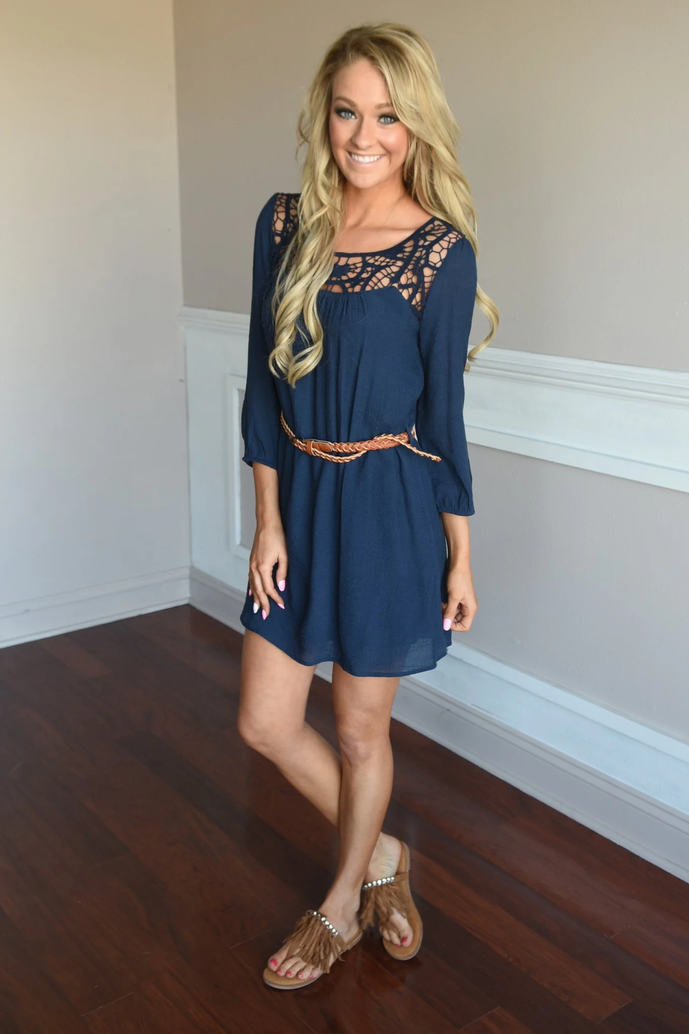 Two Step Dress ~ Navy - Image 3