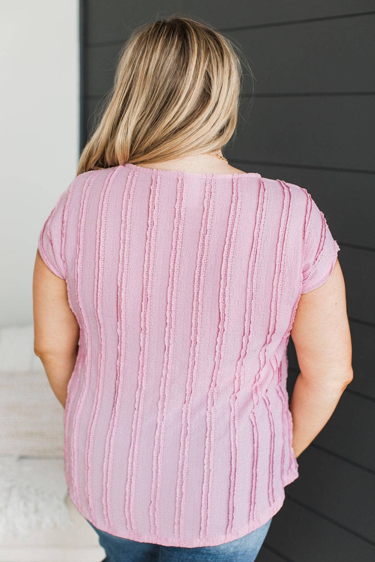 Unbelievable Beauty Cap Sleeve Top- Pink - Image 8