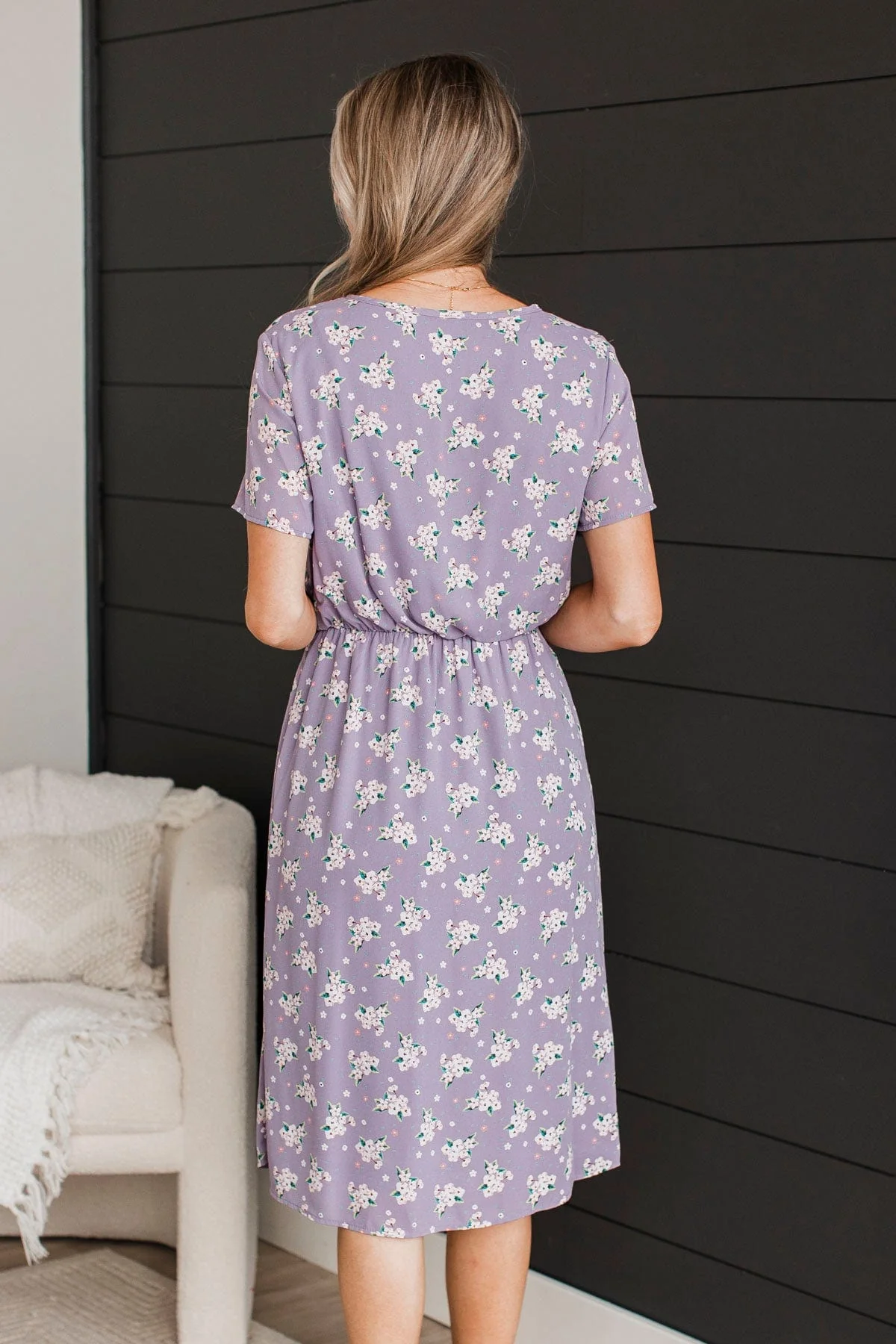 Undeniable Favorite Floral Dress- Lavender - Image 7