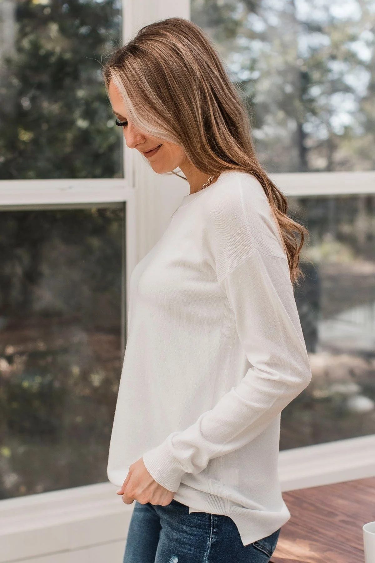 Unforgettable Feeling Knit Sweater- White - Image 5