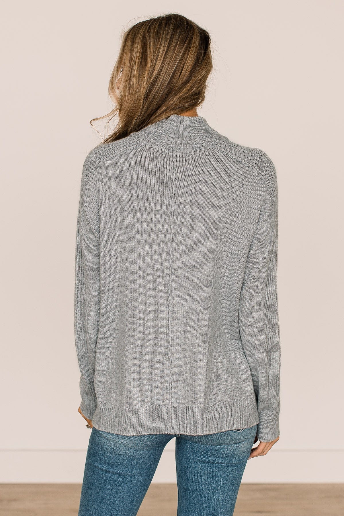 Unforgettable Love Knit Sweater- Heather Grey - Image 8