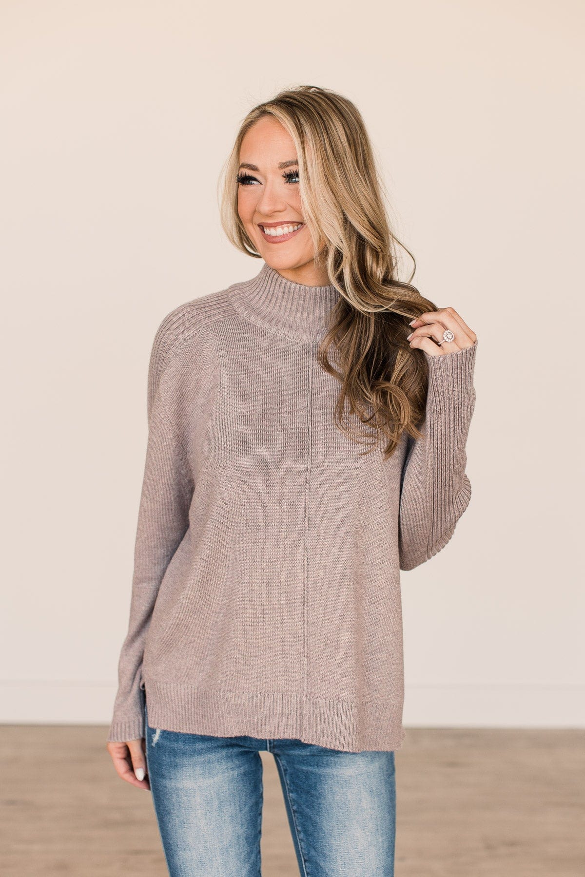 Unforgettable Love Knit Sweater- Mocha - Image 3