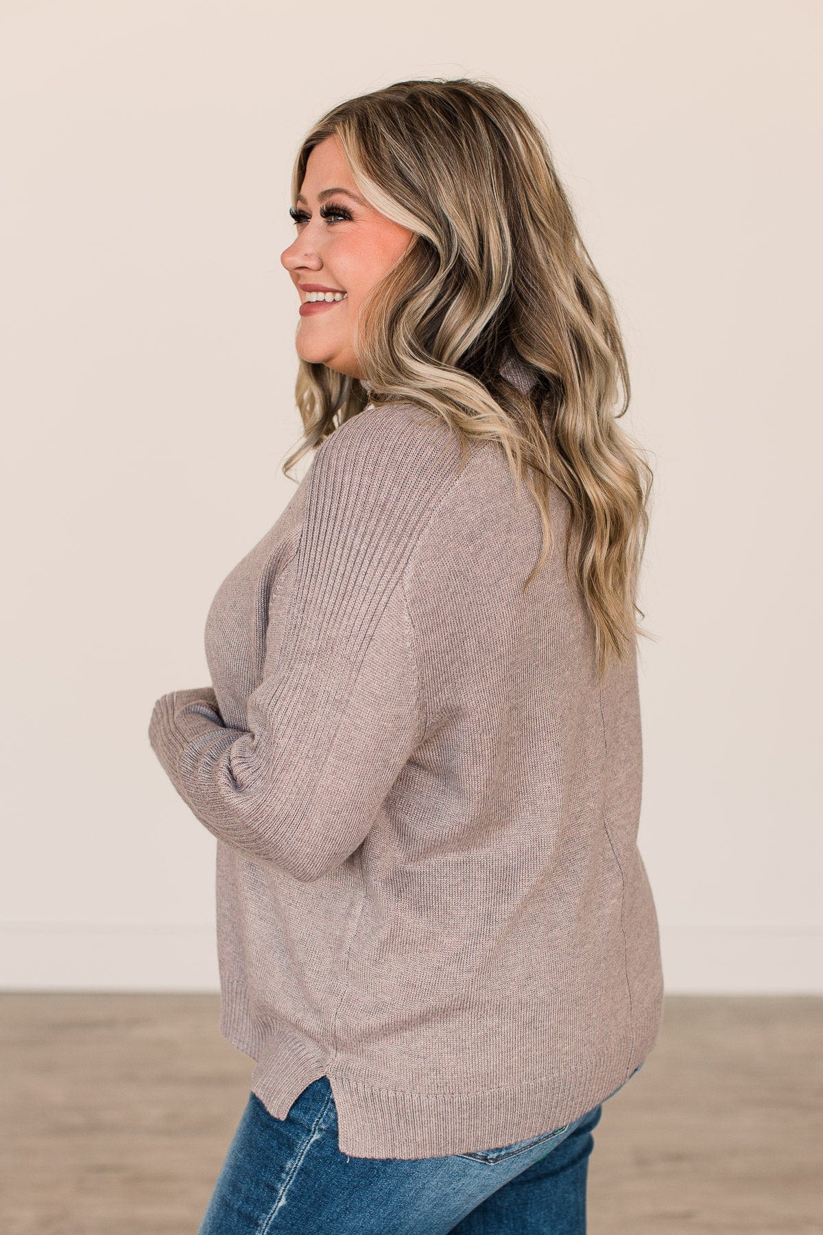 Unforgettable Love Knit Sweater- Mocha - Image 6
