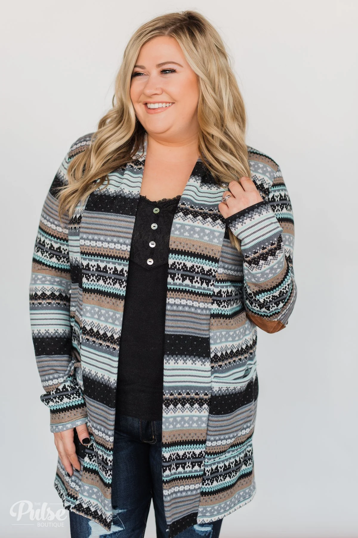 Unforgettable Printed Cardigan- Mint - Image 9