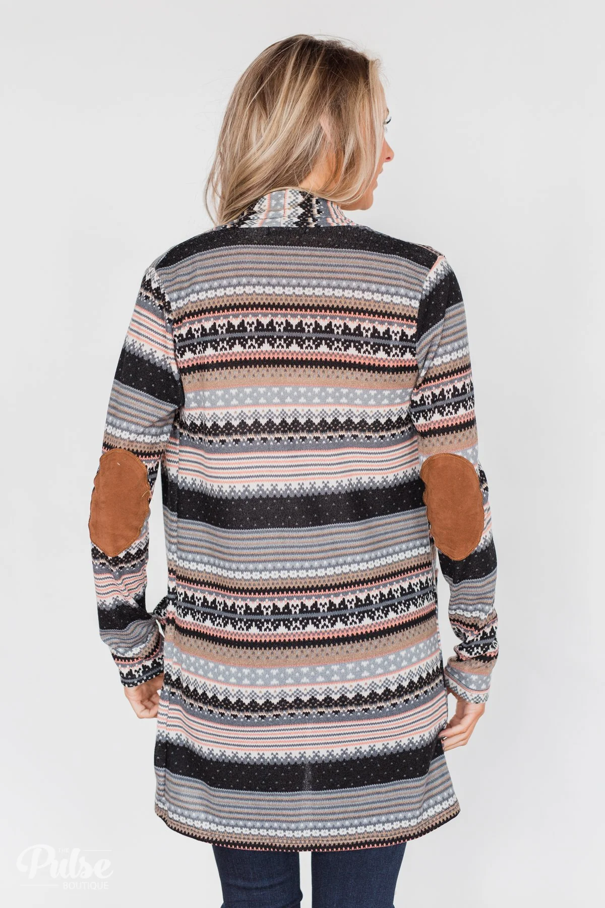Unforgettable Printed Cardigan- Peach - Image 5