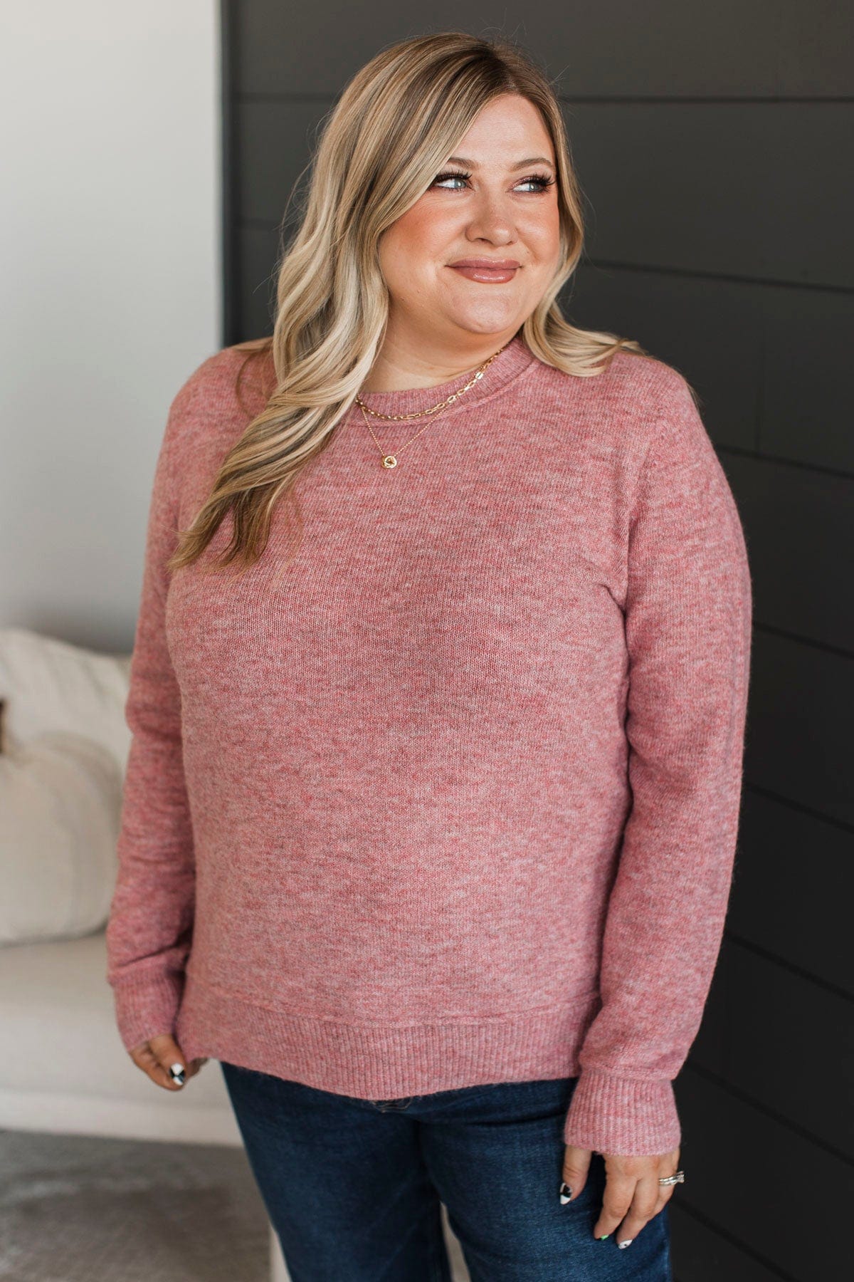 Unmistakable Beauty Knit Sweater- Coral - Image 4