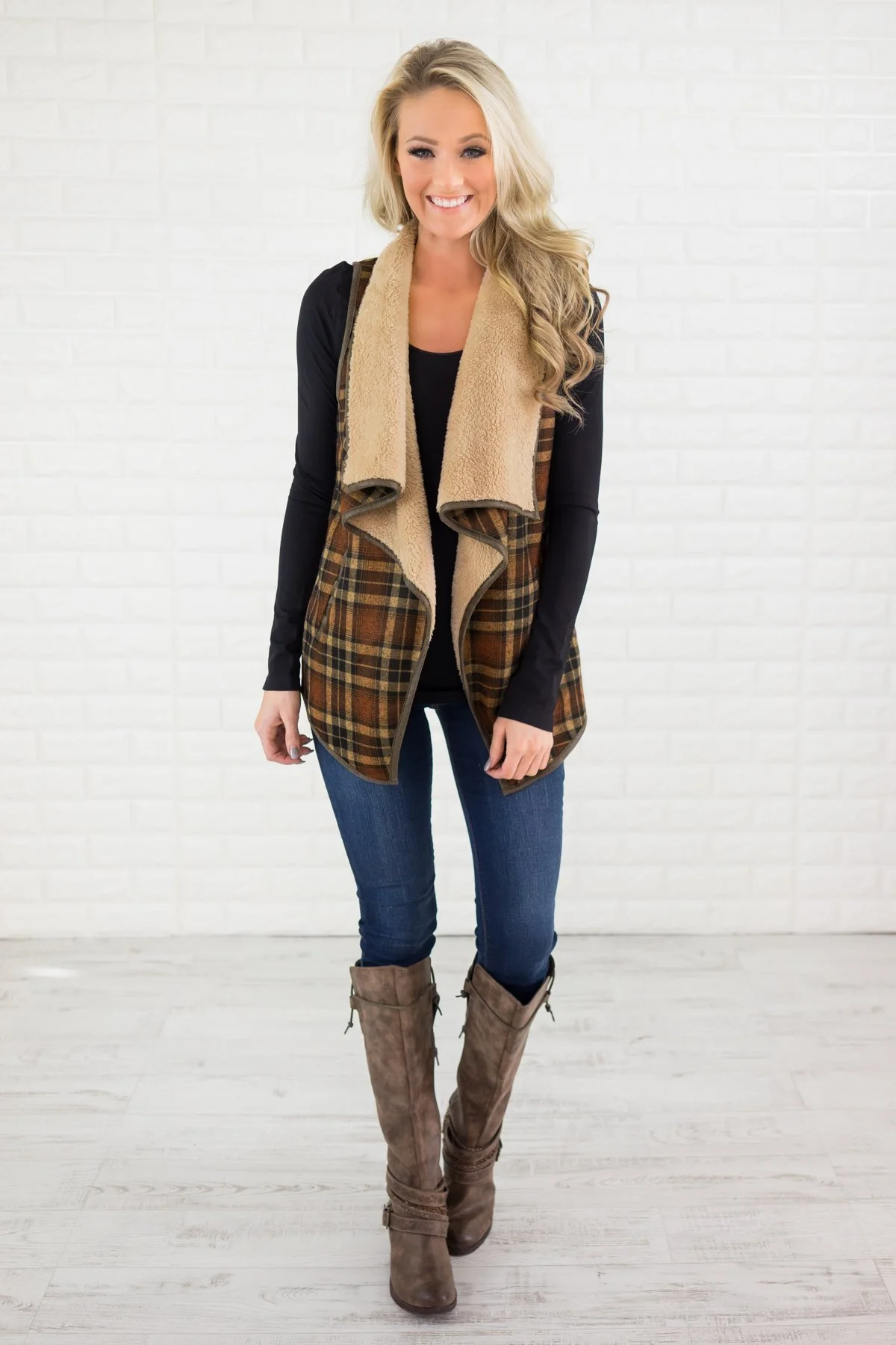 Up in the Mountains Plaid Vest - Image 2