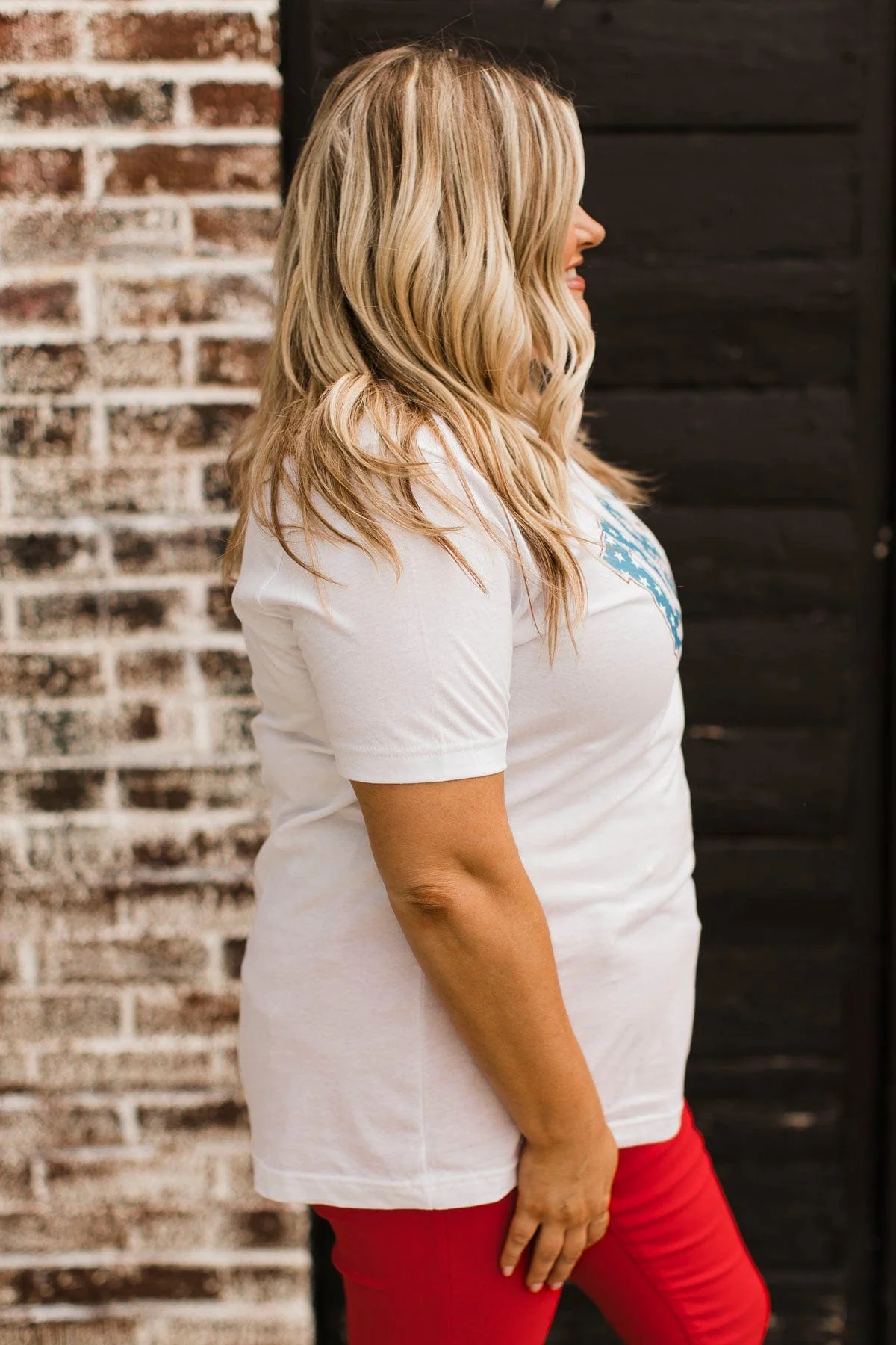 "USA" Graphic Tee- White - Image 8