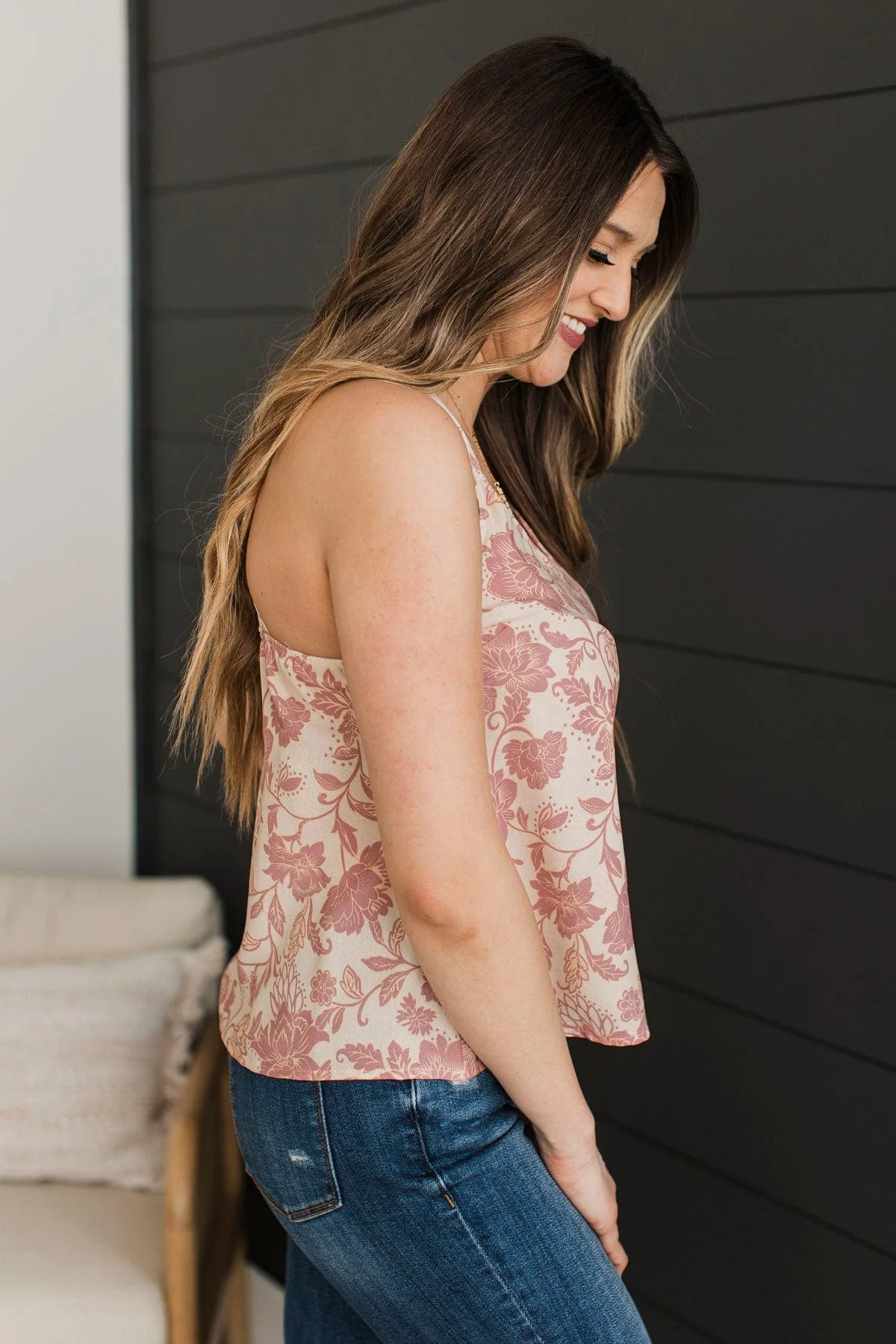 Utterly Breathtaking Floral Tank Top- Cream - Image 6