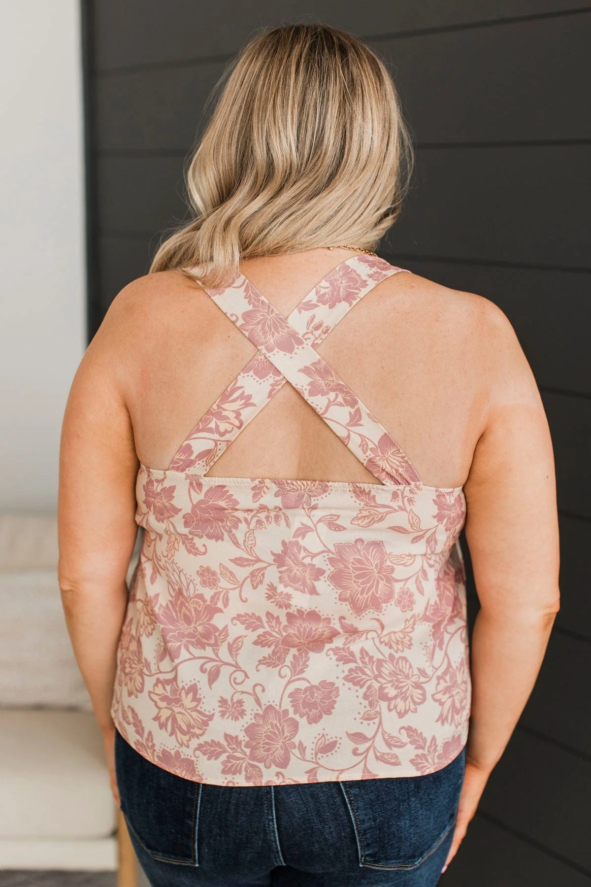Utterly Breathtaking Floral Tank Top- Cream - Image 7