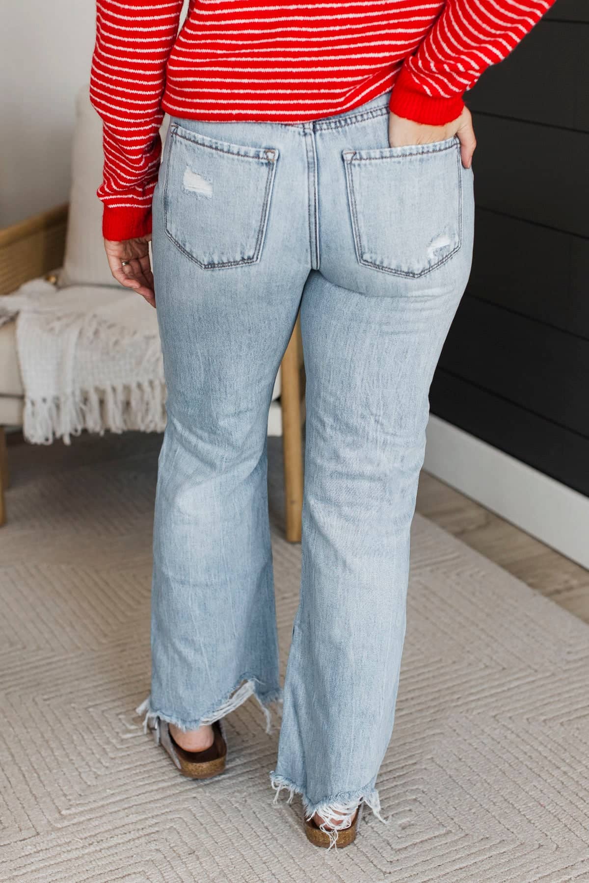 Vervet 90's Vintage Flare Jeans- Zella Wash - Image 4
