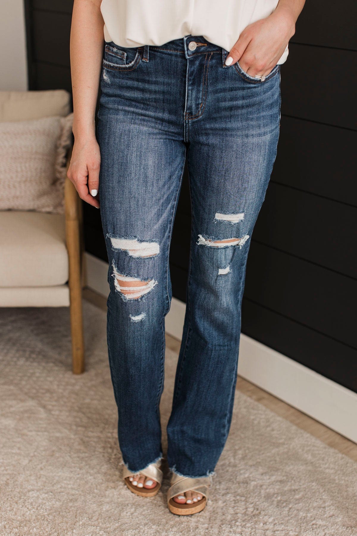 Vervet Bootcut Jeans- Kendra Wash