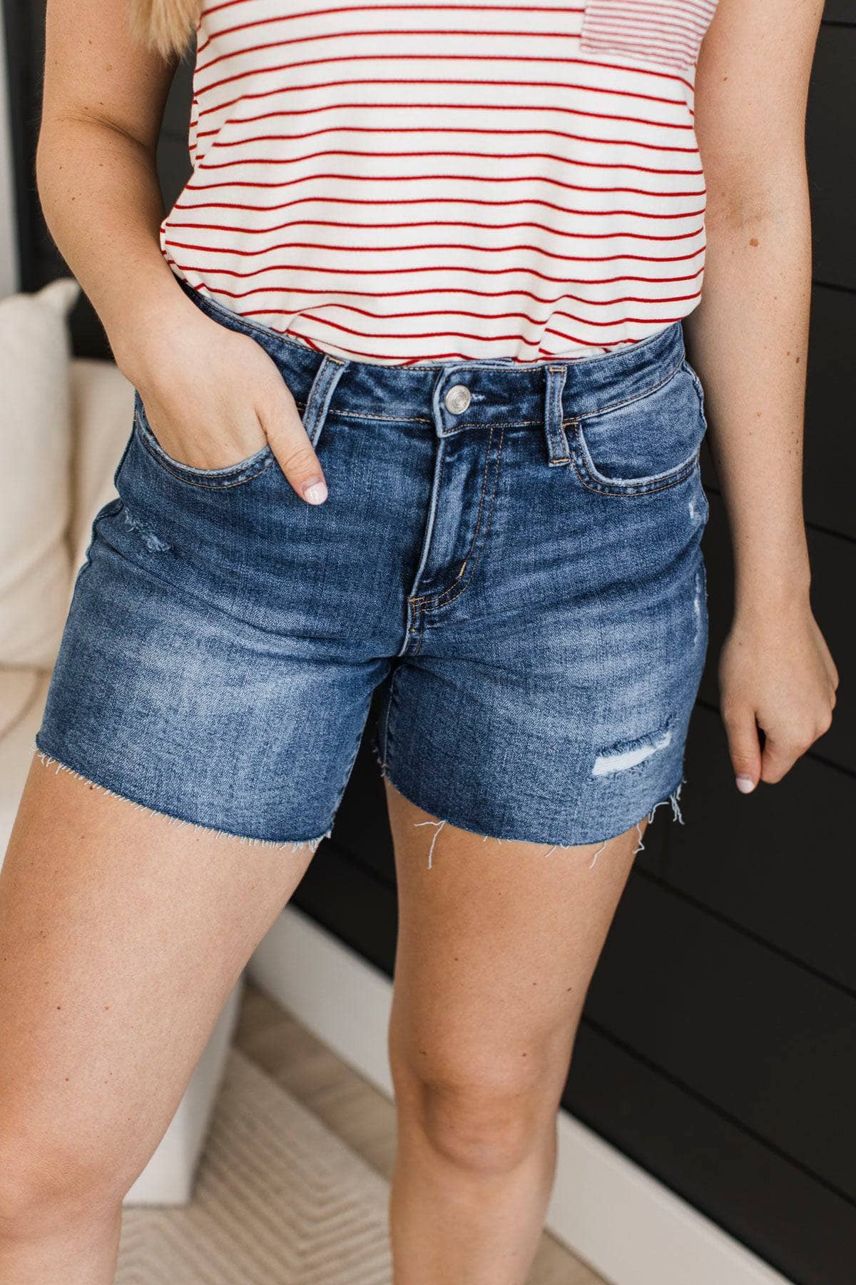 Vervet Denim Shorts- Lauralee Wash - Image 3