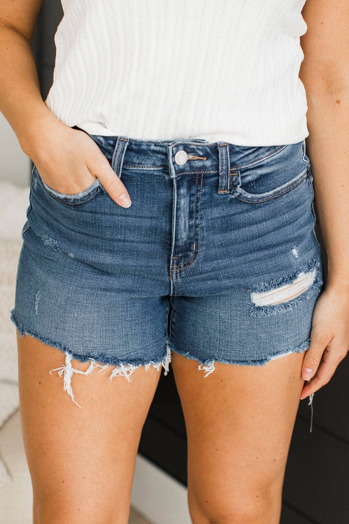 Vervet Denim Shorts- Ulyssa Wash - Image 3