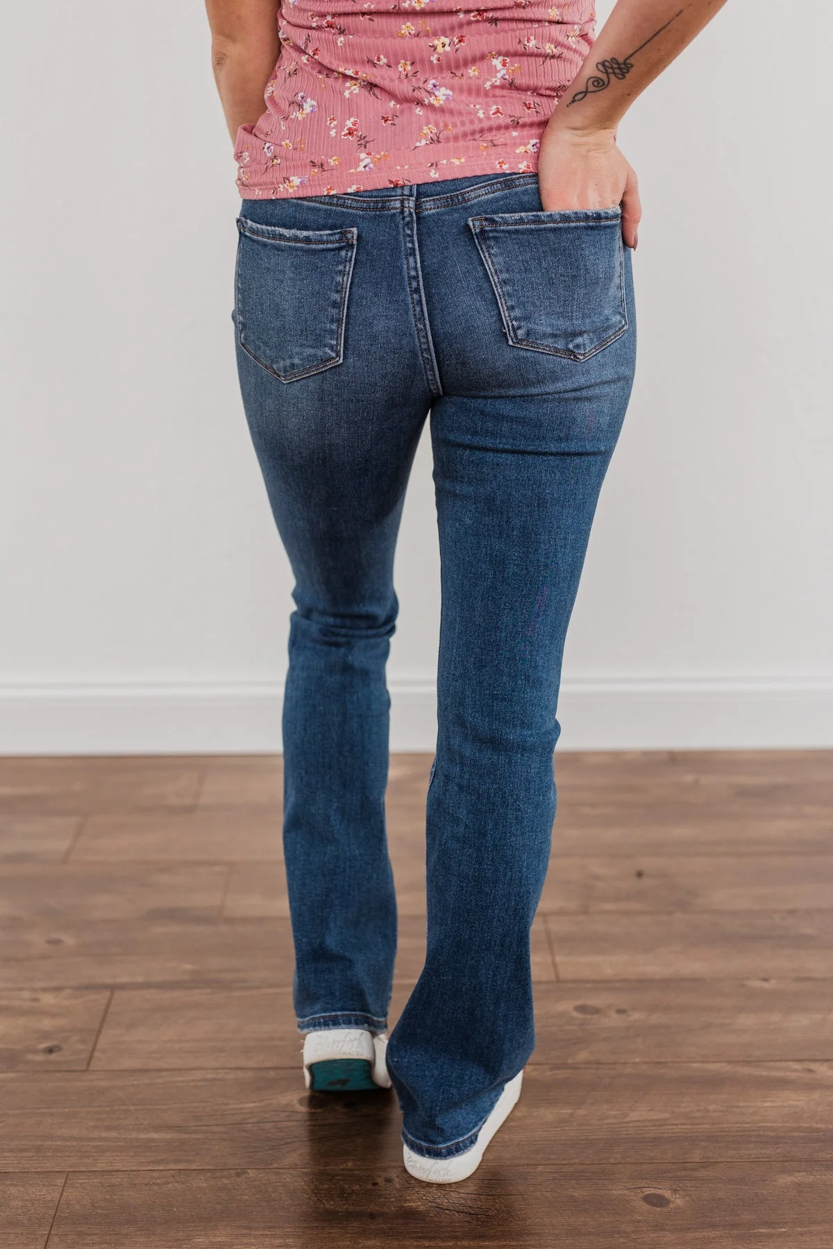 Vervet High-Rise Boot Cut Jeans- Alice Wash - Image 7