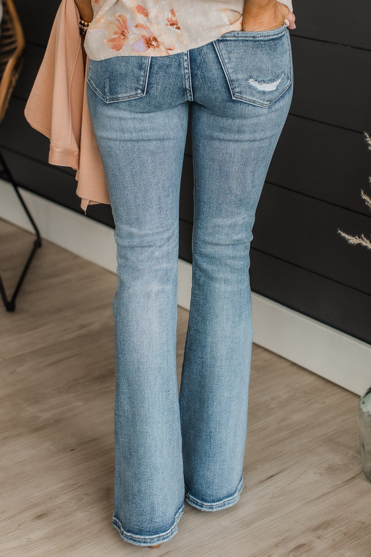 Vervet High-Rise Flare Jeans- Mabel Wash - Image 4