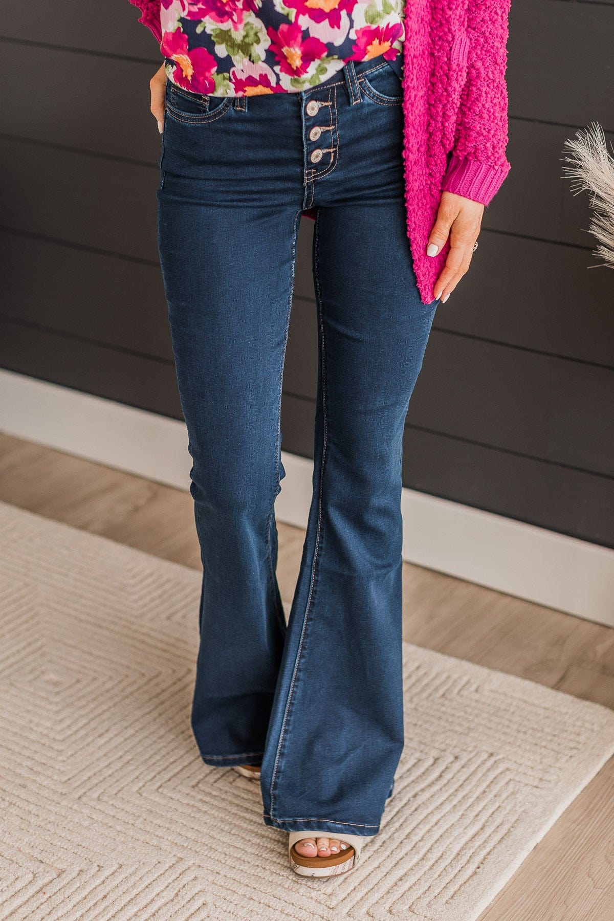 Vervet High-Rise Flare Jeans- Preston Wash