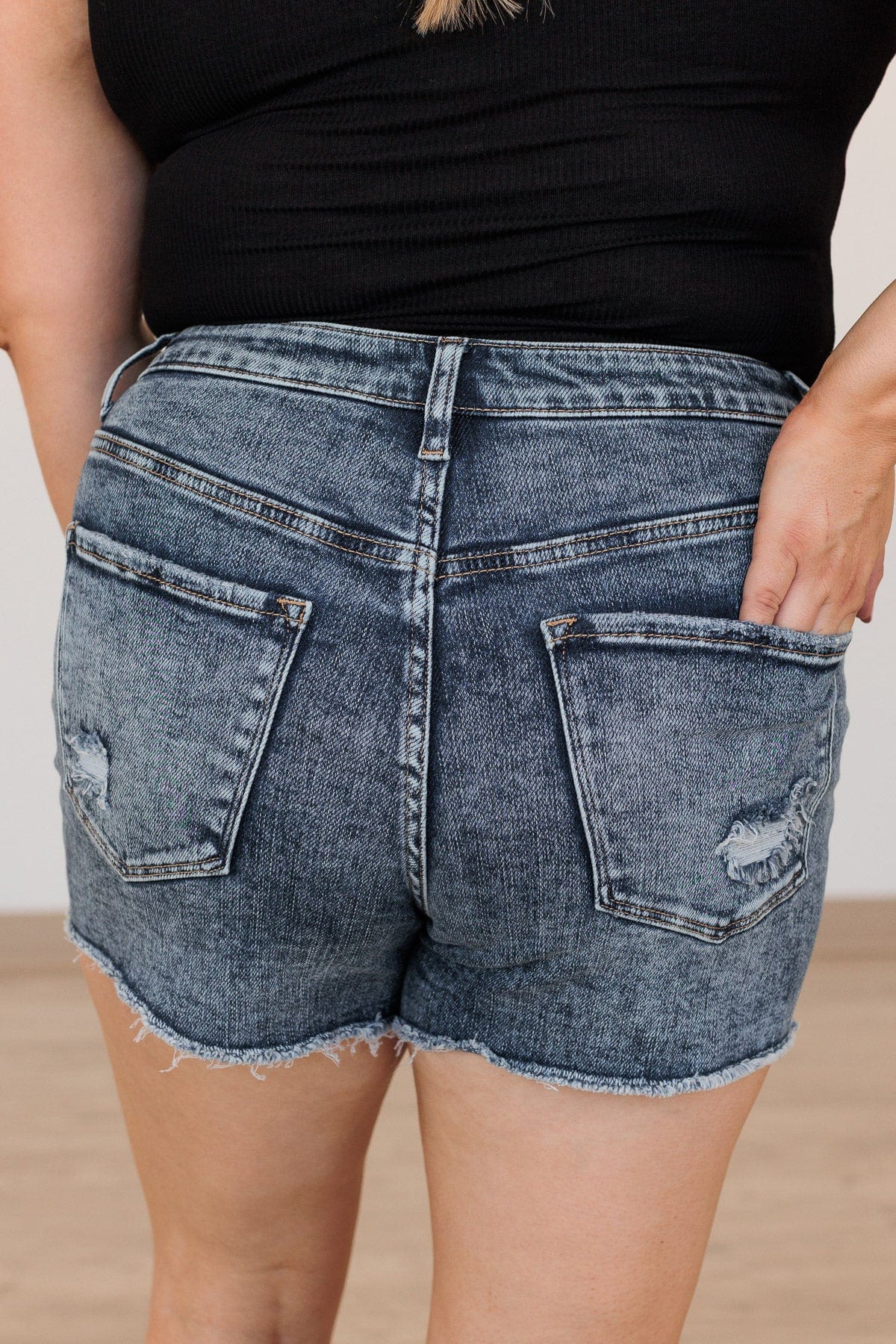 Vervet High-Rise Shorts- Virginia Wash - Image 6