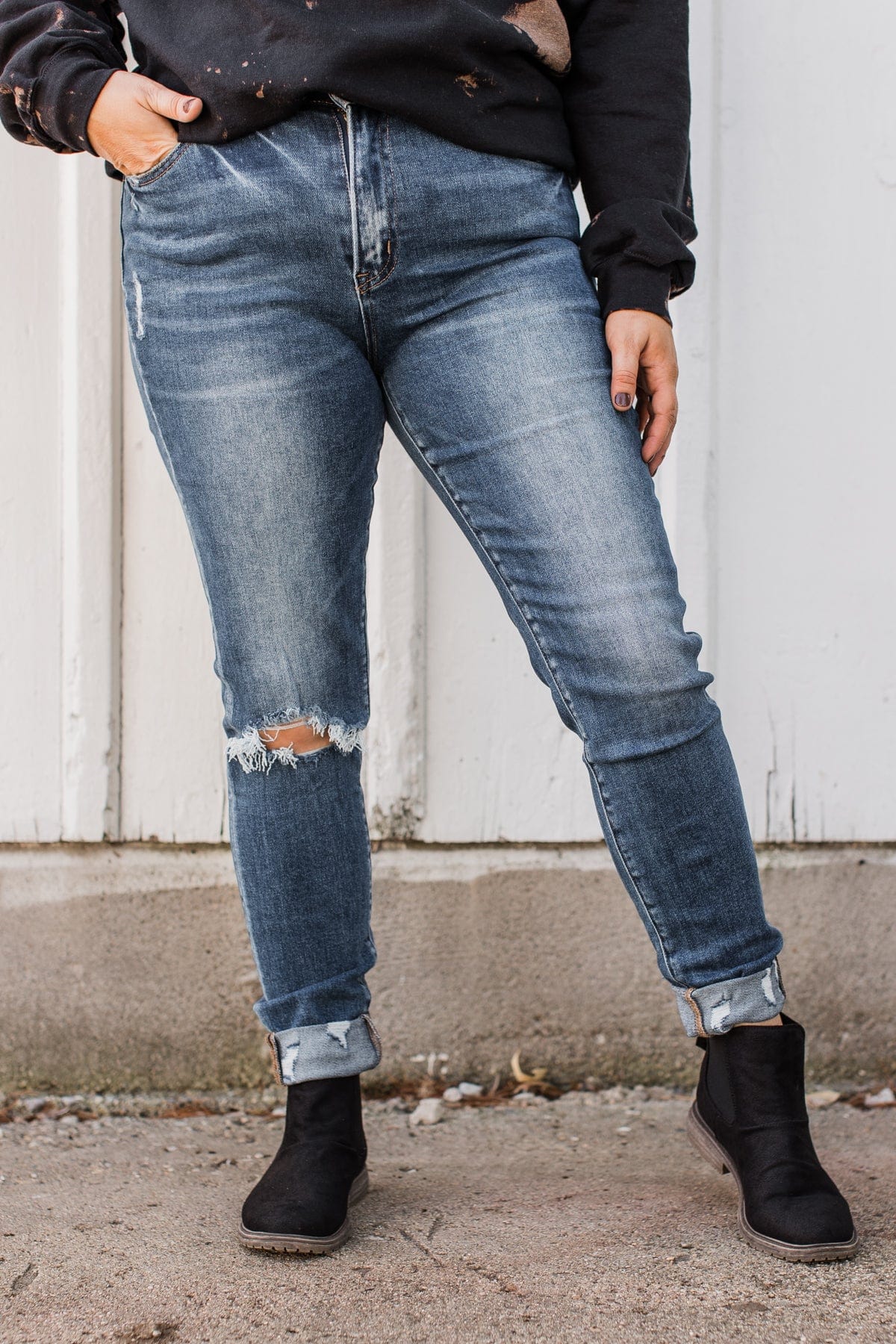 Vervet High-Rise Skinny Jeans- Collins Wash - Image 4