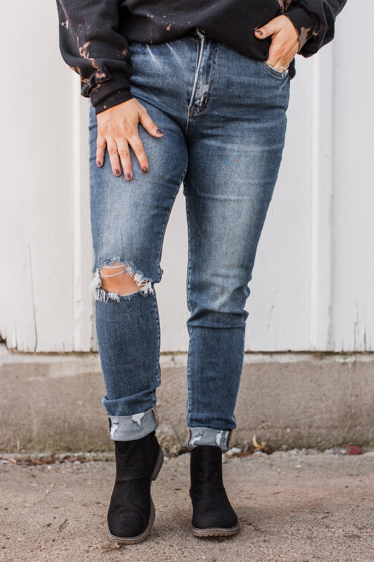 Vervet High-Rise Skinny Jeans- Collins Wash - Image 9
