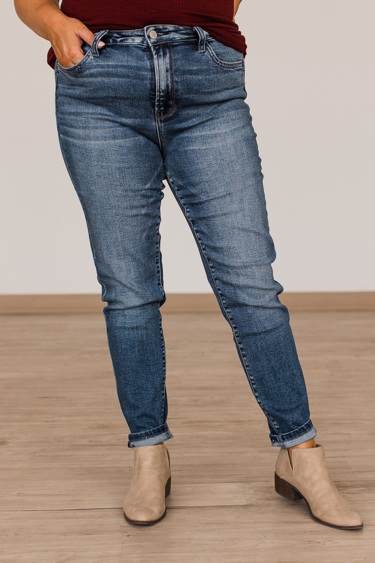 Vervet High Rise Skinny Jeans- Demeter Wash - Image 5