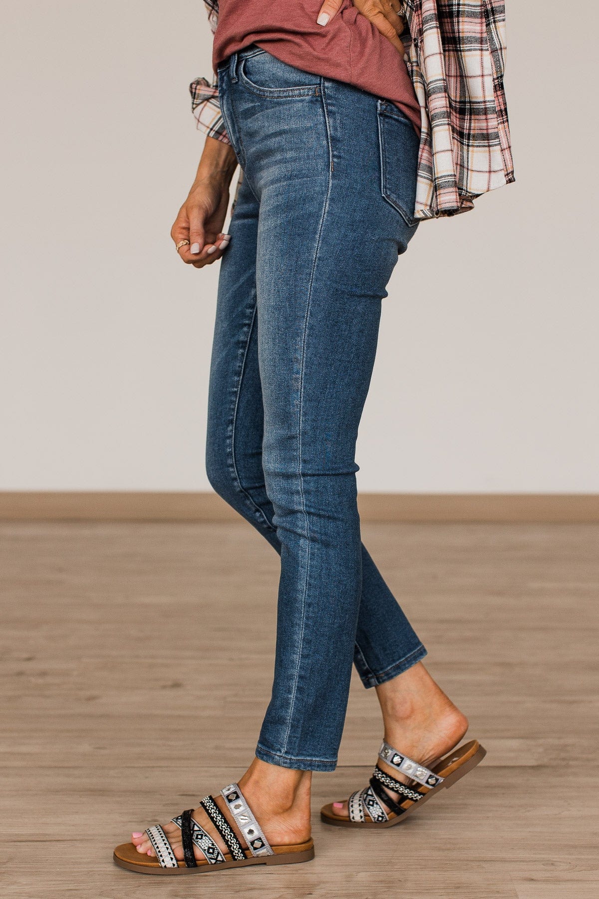 Vervet High Rise Skinny Jeans- Demeter Wash - Image 6