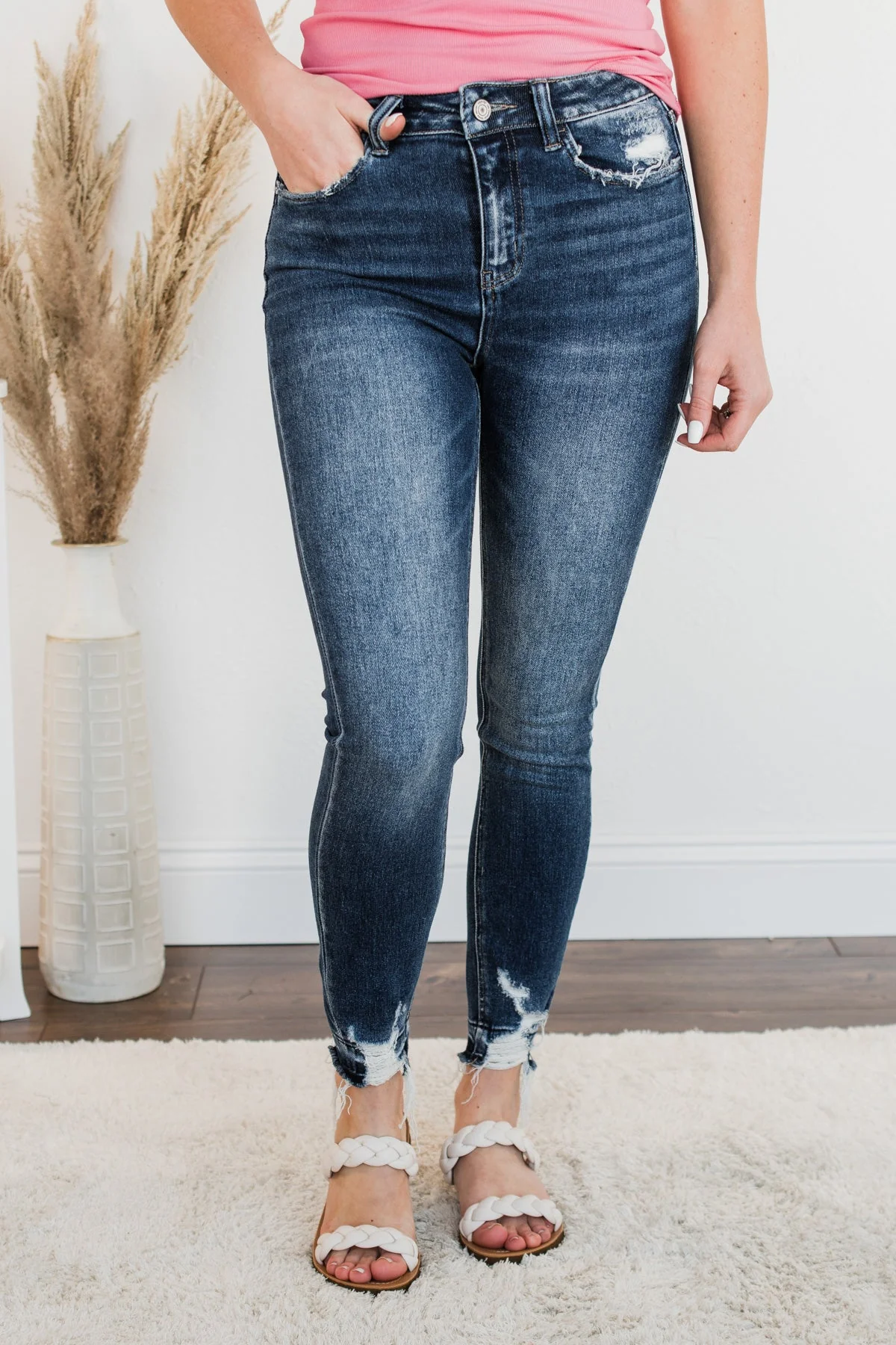 Vervet High-Rise Skinny Jeans- Esther Wash - Image 3