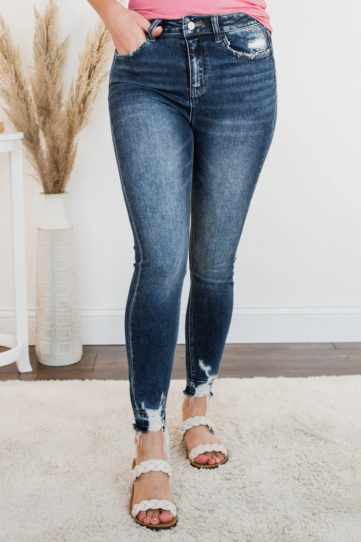 Vervet High-Rise Skinny Jeans- Esther Wash - Image 5