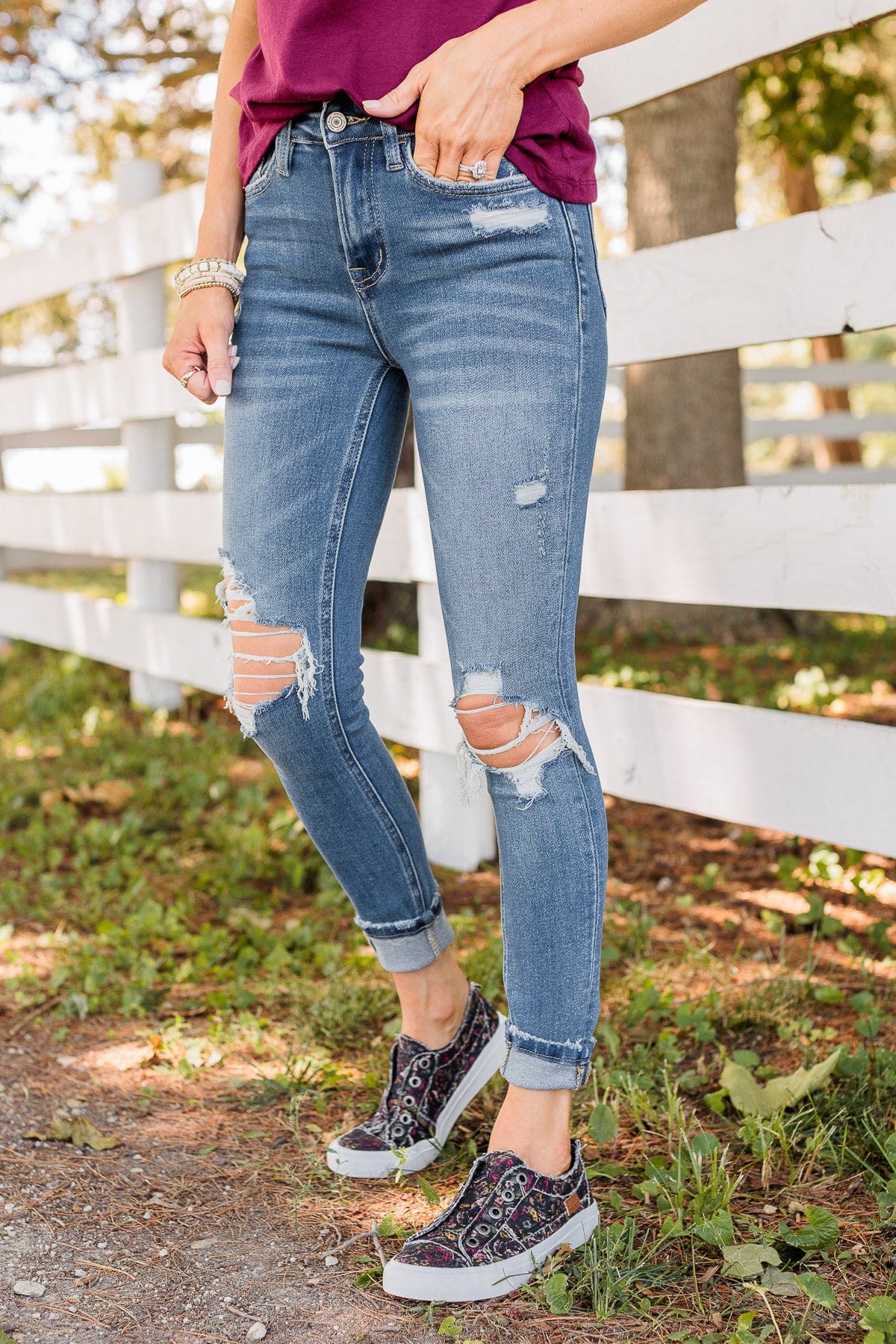 Vervet High-Rise Skinny Jeans- Odessa Wash - Image 2