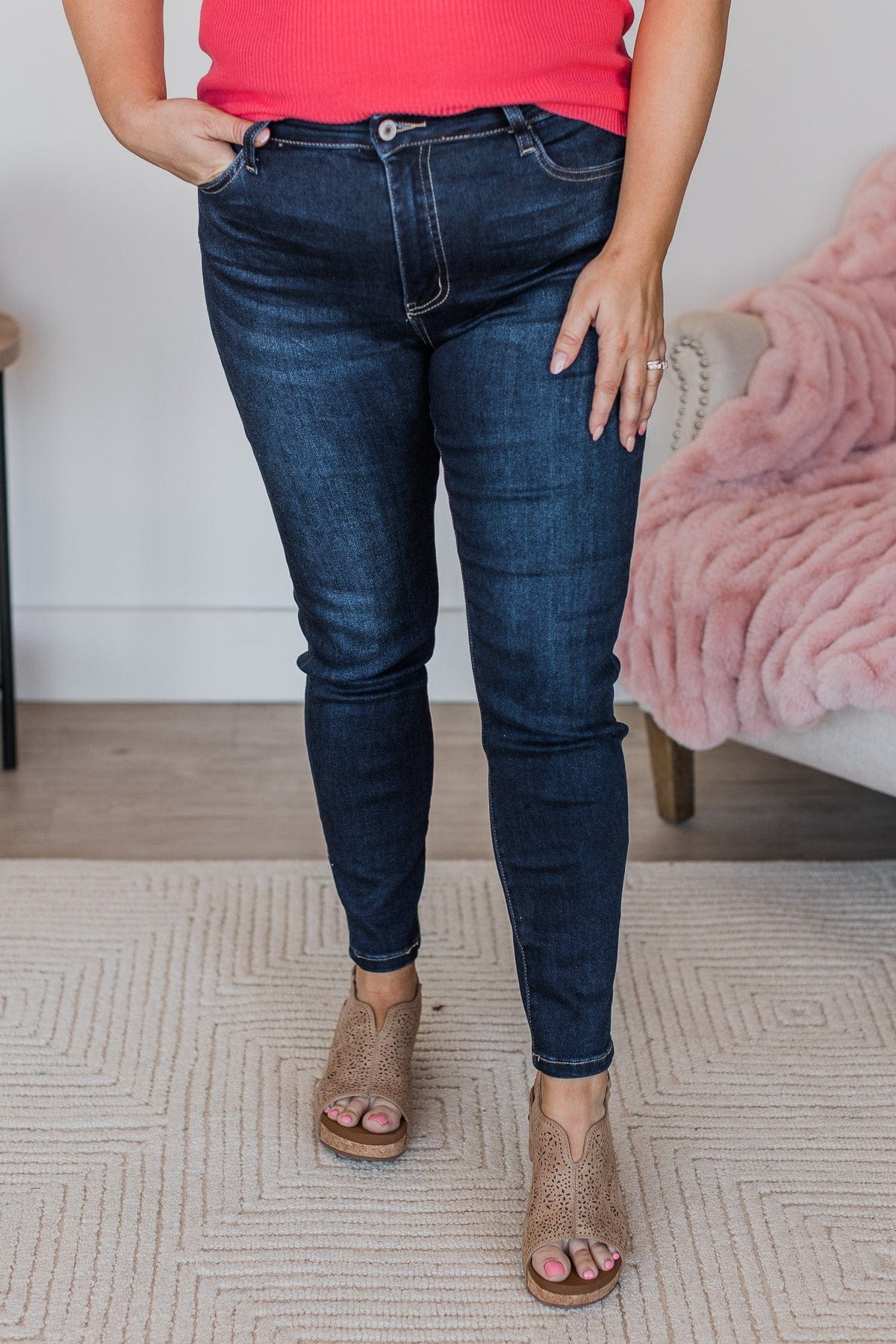 Vervet High-Rise Skinny Jeans- Tania Wash - Image 2