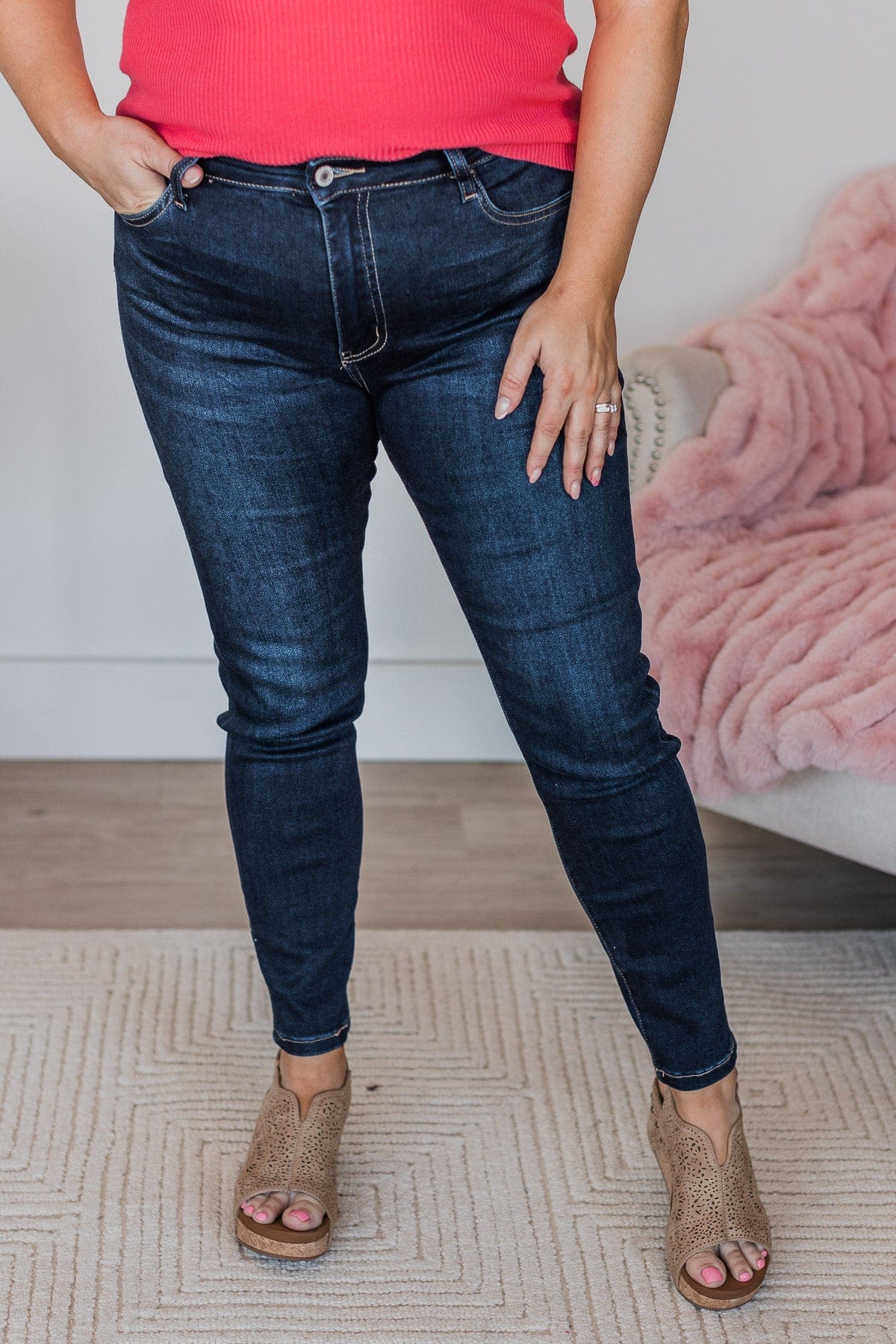 Vervet High-Rise Skinny Jeans- Tania Wash - Image 3
