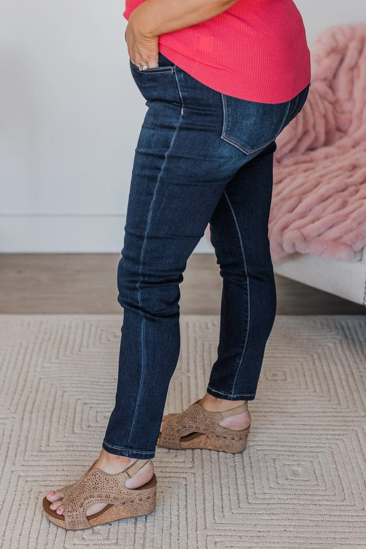 Vervet High-Rise Skinny Jeans- Tania Wash - Image 5
