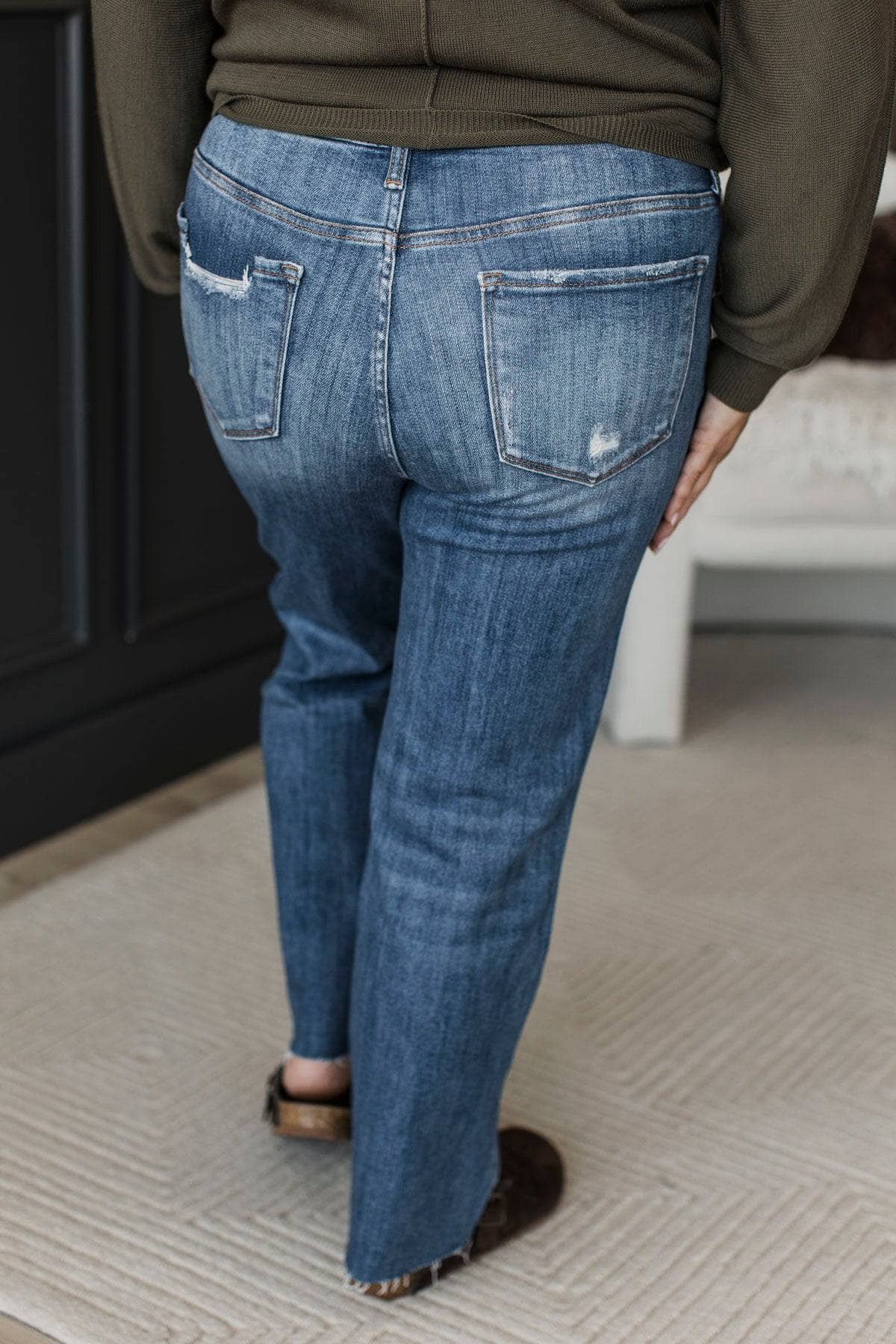 Vervet Kick Flare Jeans- Vallie Wash - Image 4