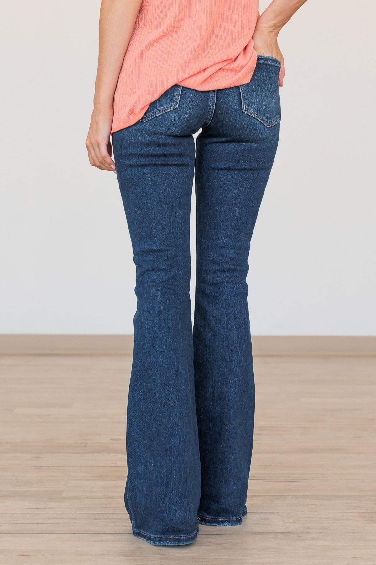 Vervet Mid-Rise Flare Jeans- Elsa Wash - Image 5
