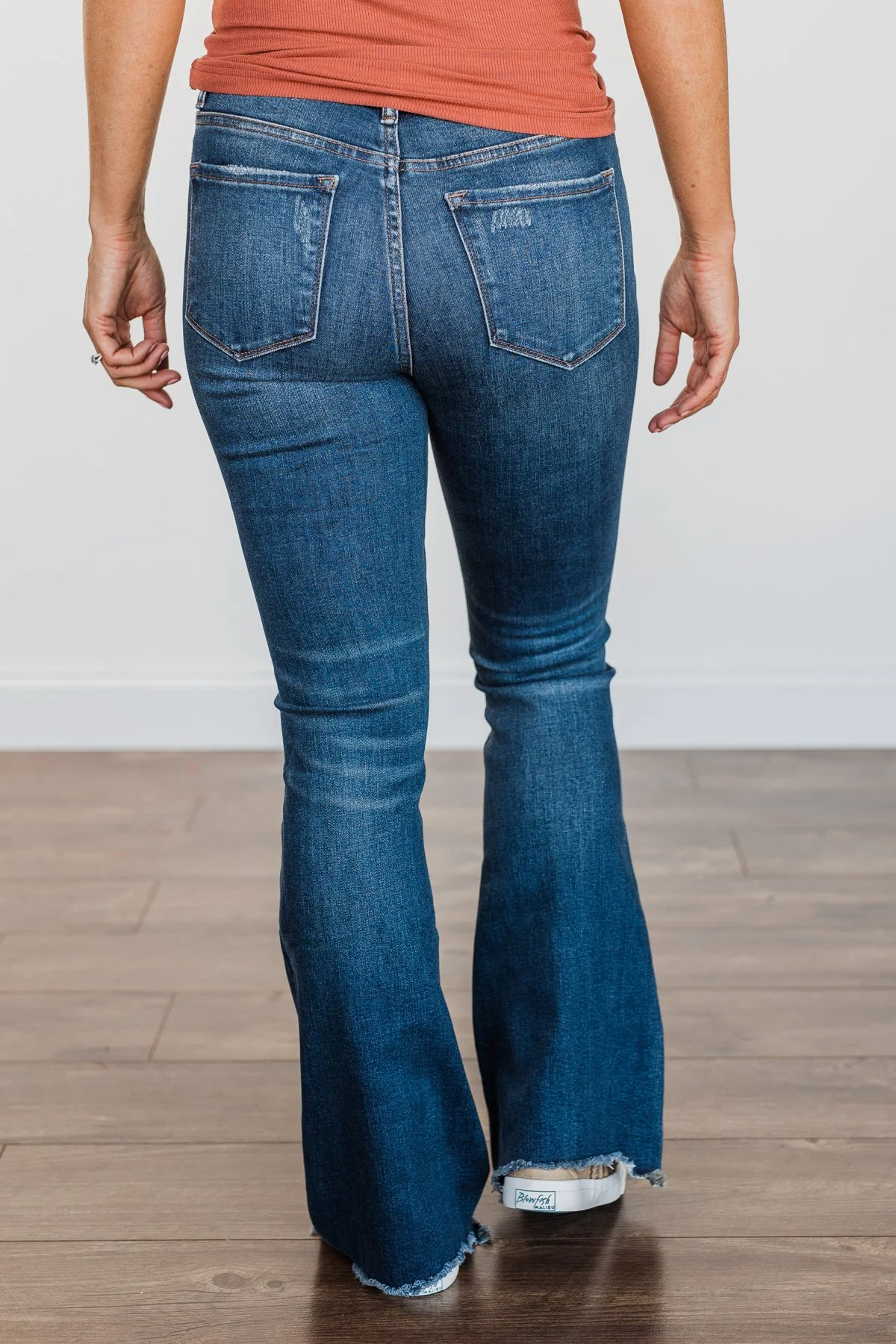 Vervet Mid-Rise Flare Jeans- Whitney Wash - Image 8