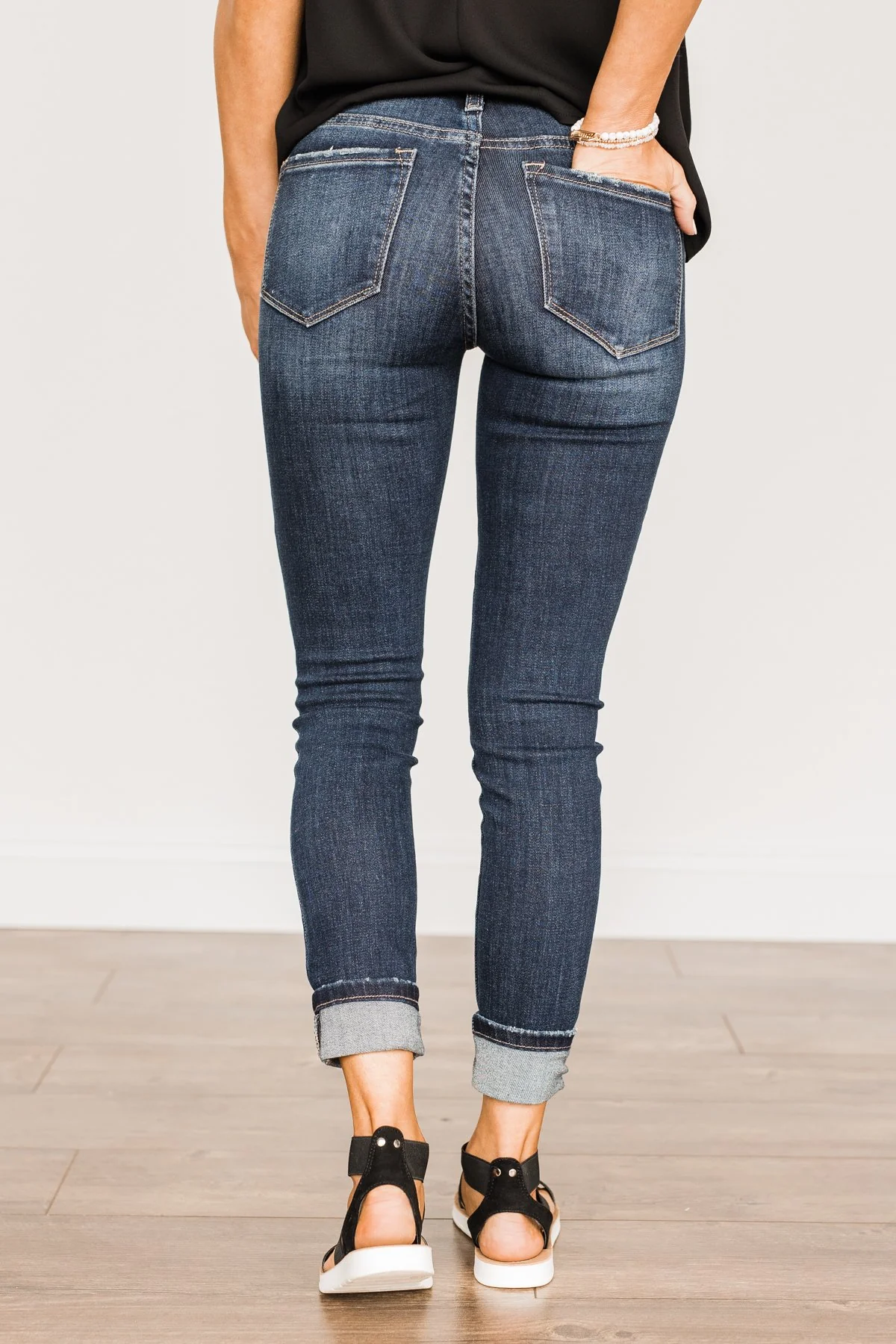 Vervet Mid-Rise Skinny Jeans- Meredith Wash - Image 8